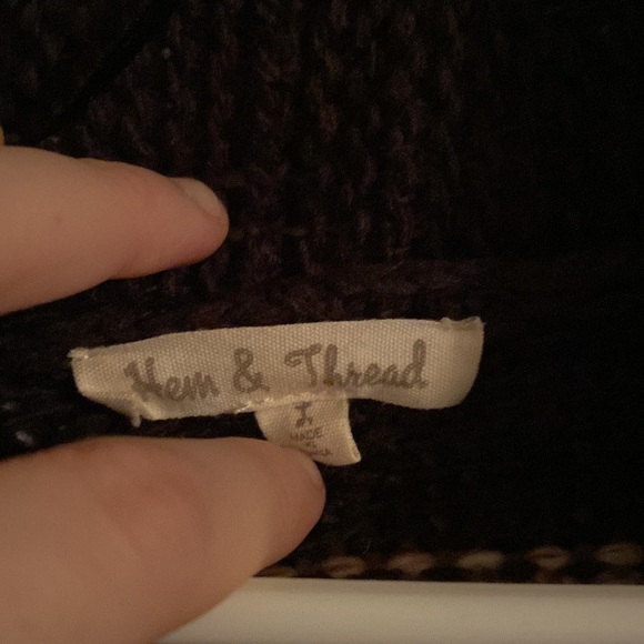 Womens Striped Cardigan Sweater - Picture 3 of 6